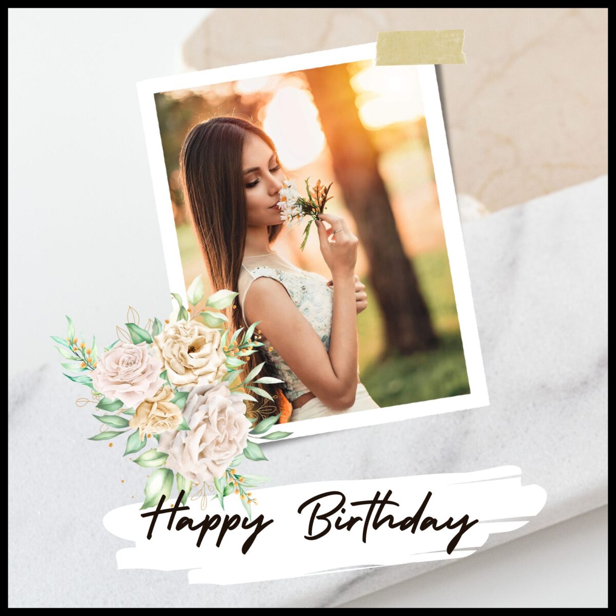 Blooming Wishes Frame