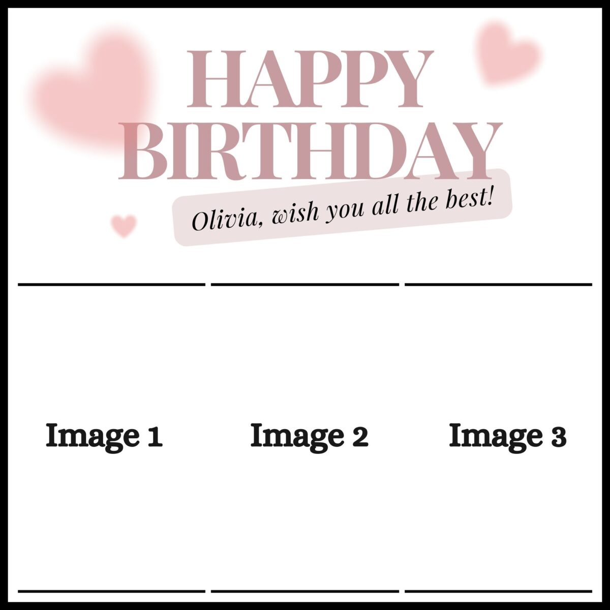 Blushing Birthday Frame Preview 2