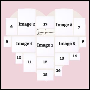 Blushing Love Collage Frame Preview 2