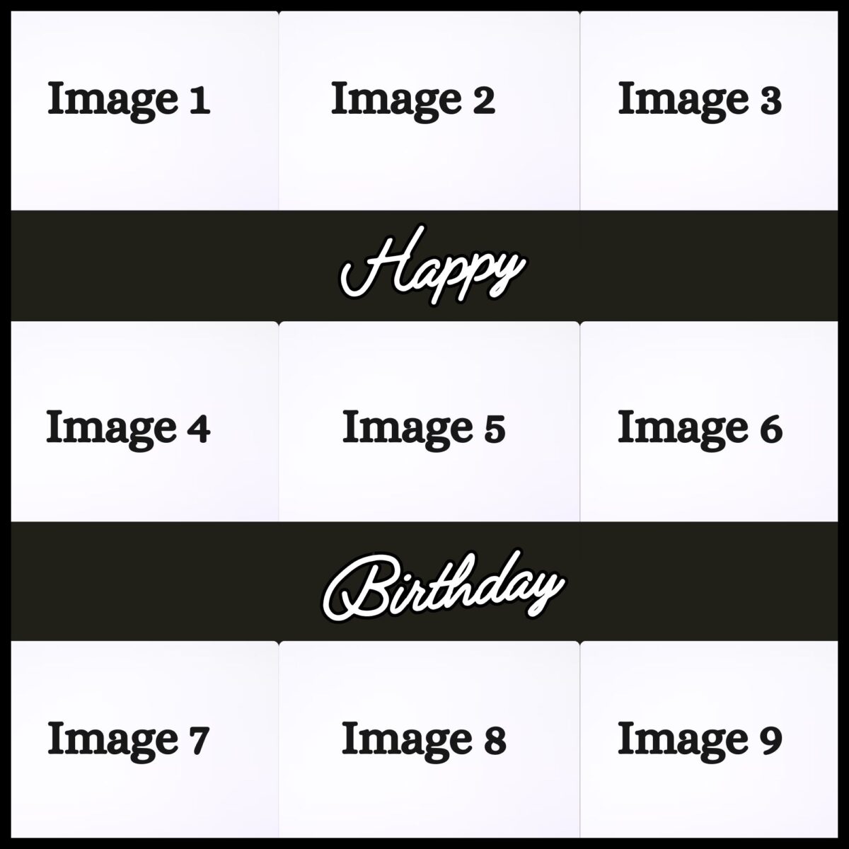 Celebration Collage Birthday Frame Preview 2