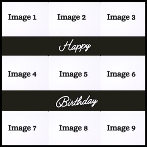Celebration Collage Birthday Frame Preview 2