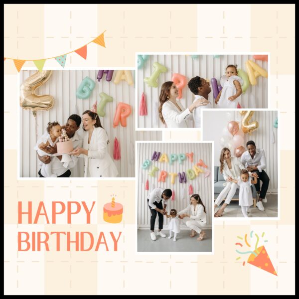 Cheerful Birthday Celebrations Frame