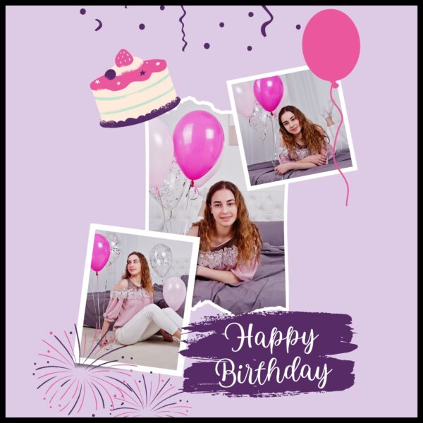 Purple Party Vibes Frame