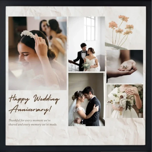 wedding anniversary photo frame