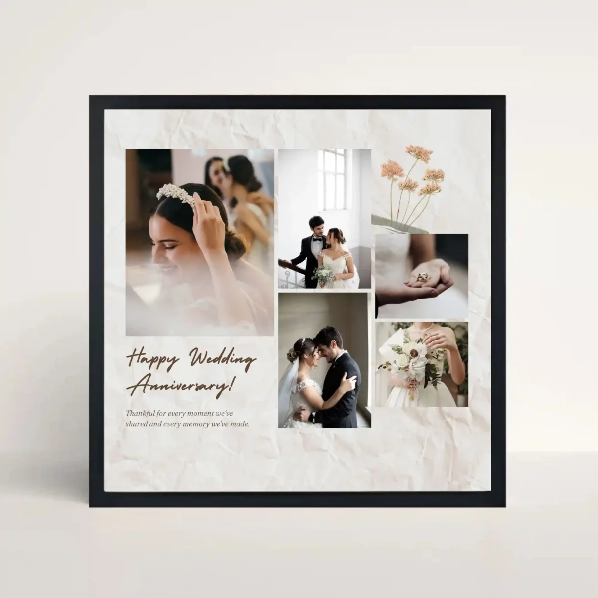 wedding anniversary photo frame front view wedding anniversary photo frame front view