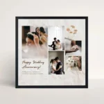 wedding anniversary photo frame front view