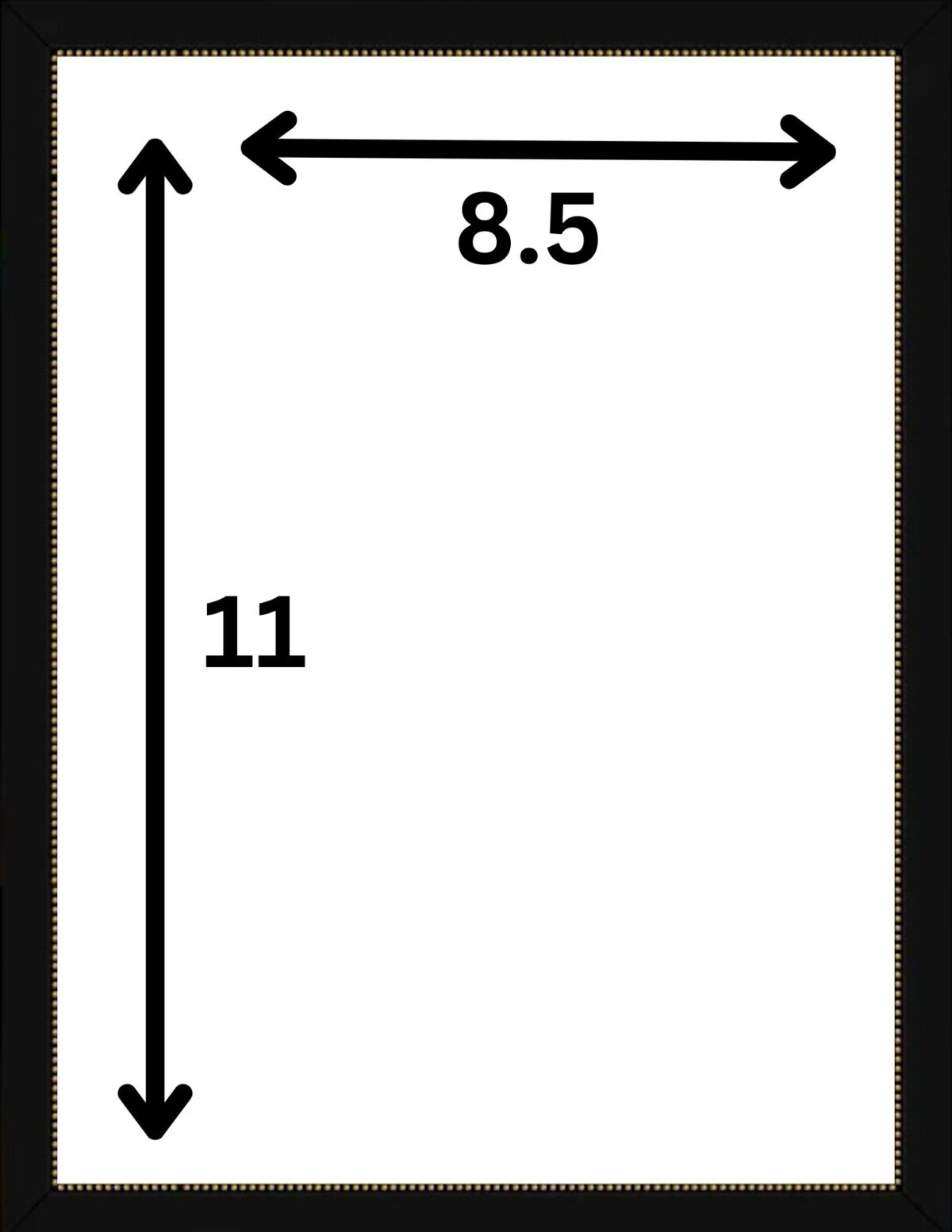 Premium Frame Size 8.5x11