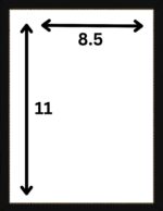 Premium Frame Size 8.5x11