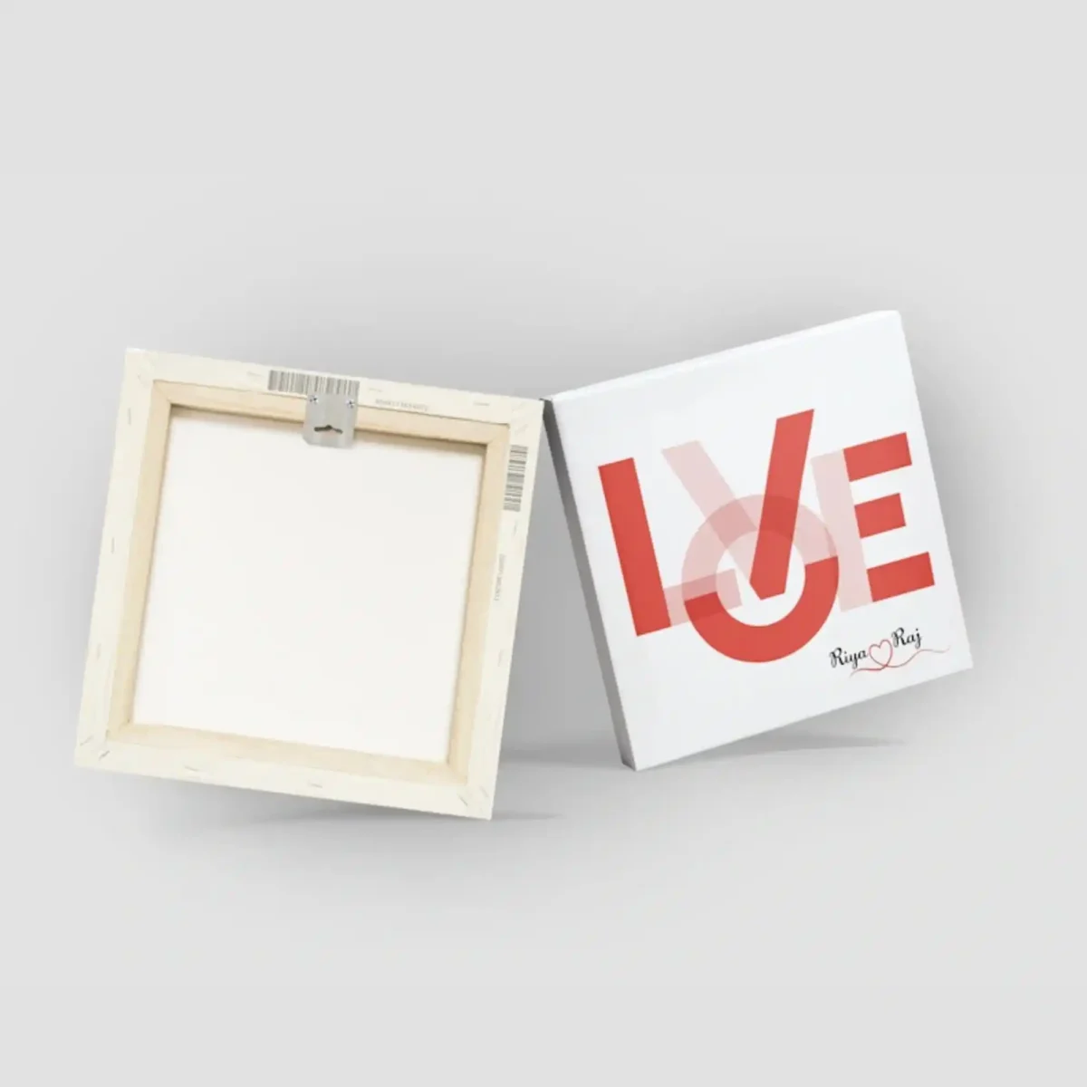 canvas prints back view