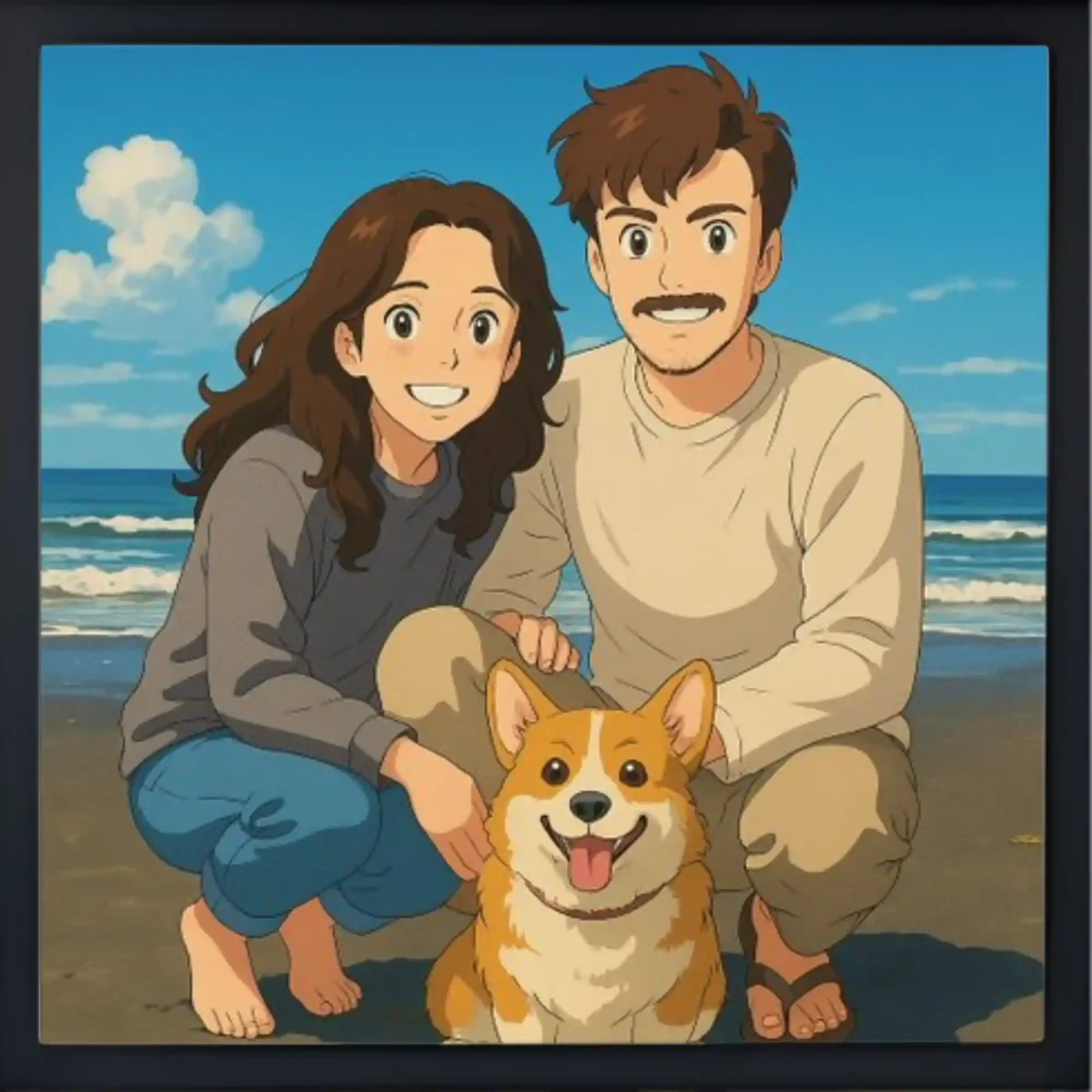 ghibli photo frame preview
