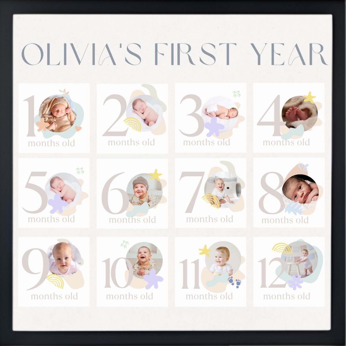 Baby First Year Frame