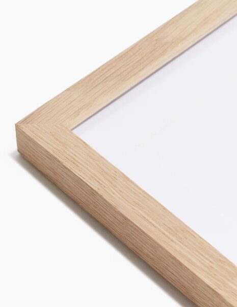 Natural wood frame
