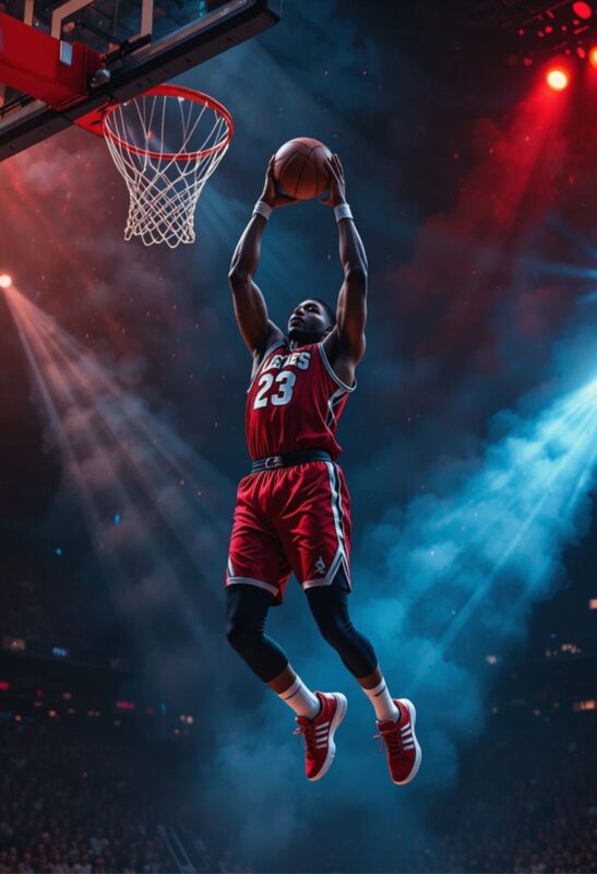 basketball metal poster