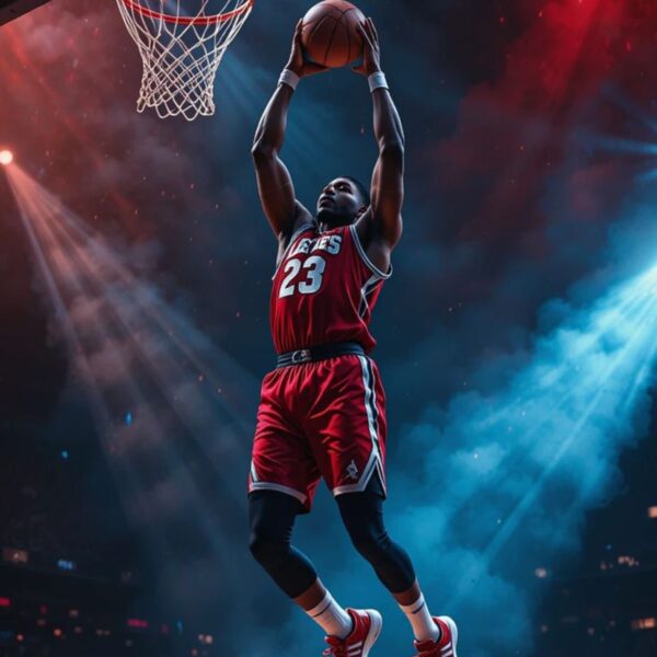 basketball metal poster