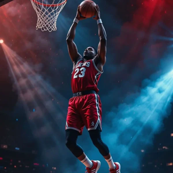 basketball metal poster
