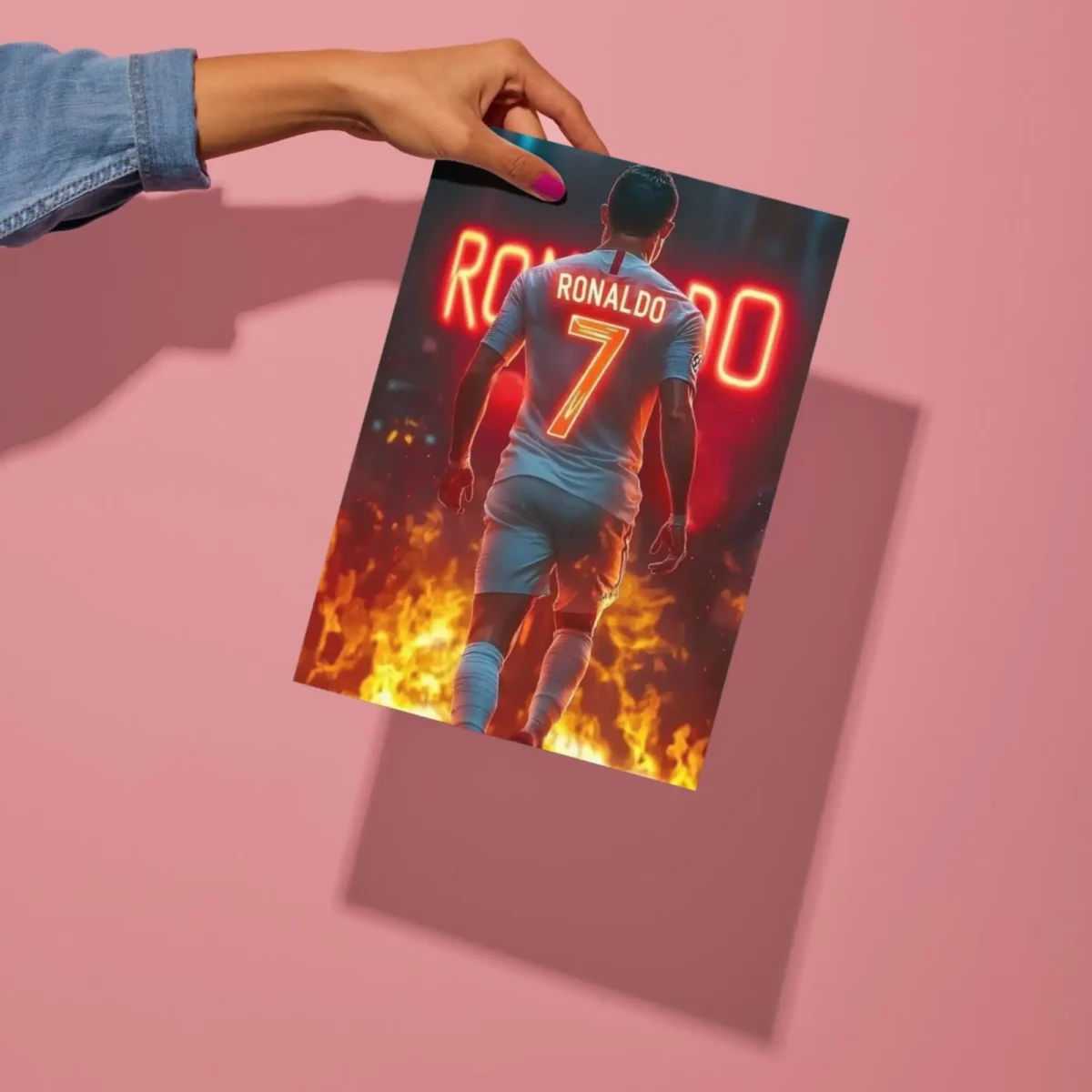 cr7 cristiano ronaldo metal poster preview