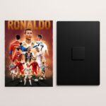 cristiano ronaldo football metal poster front and back preview