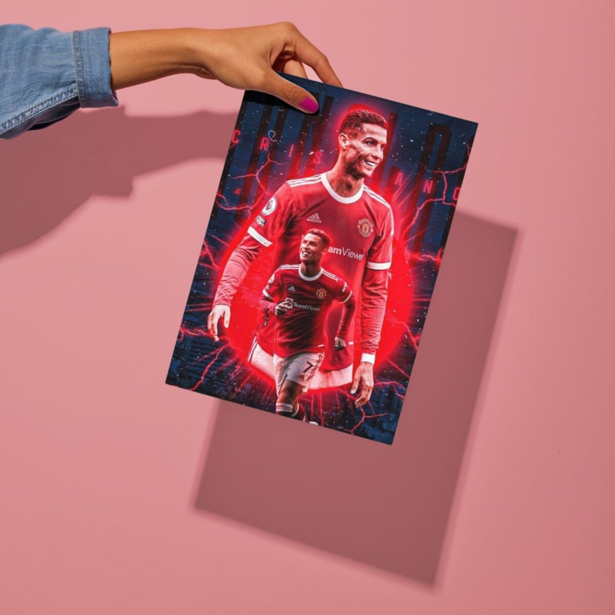 cristiano ronaldo metal poster preview