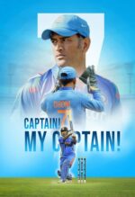 dhoni metal poster