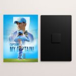 dhoni metal poster front and back preview