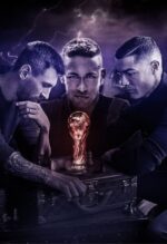 football champions trophy metal poster