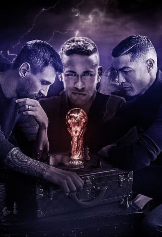 football champions trophy metal poster