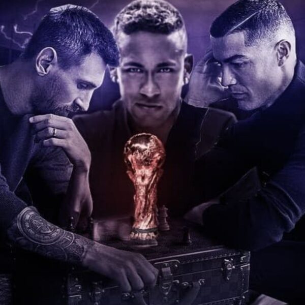 football champions trophy metal poster