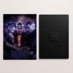 football champions trophy metal poster front and back preview
