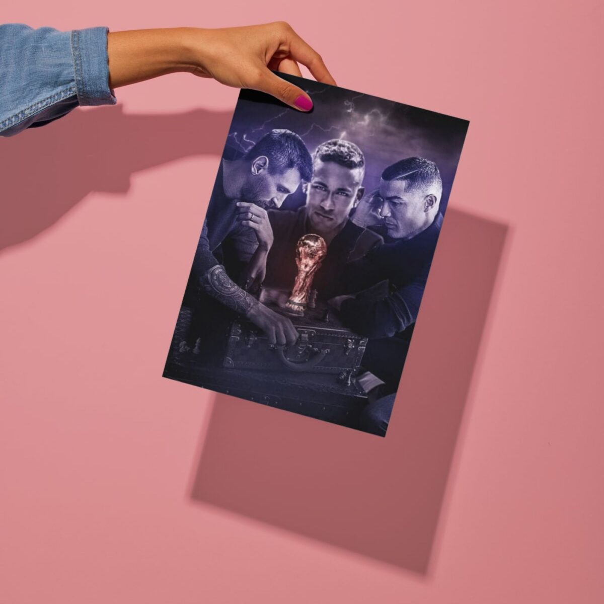 football champions trophy metal poster preview