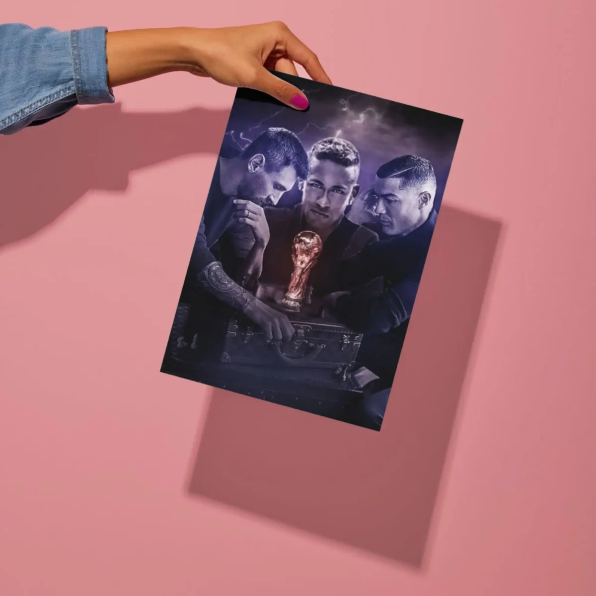 football champions trophy metal poster preview