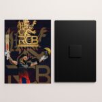 rcb virat kohli metal poster front and back preview