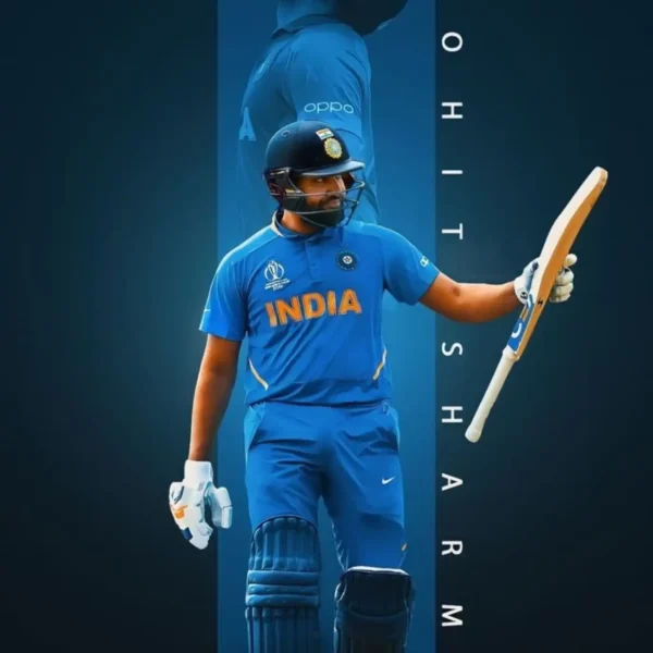 rohit sharma metal poster