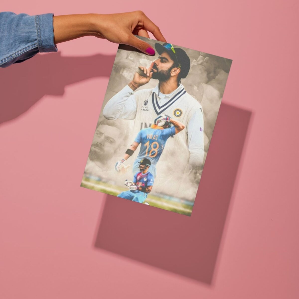 virat kohli metal poster preview