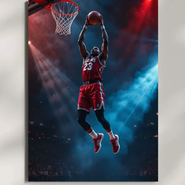 wall mounted basketball metal poster
