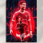 wall mounted cristiano ronaldo metal poster