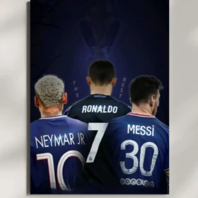 wall mounted football champions metal poster
