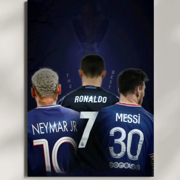 wall mounted football champions metal poster