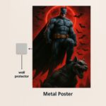 batman metal poster with wall protector