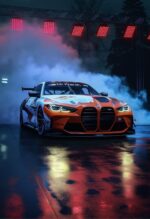bmw car metal poster