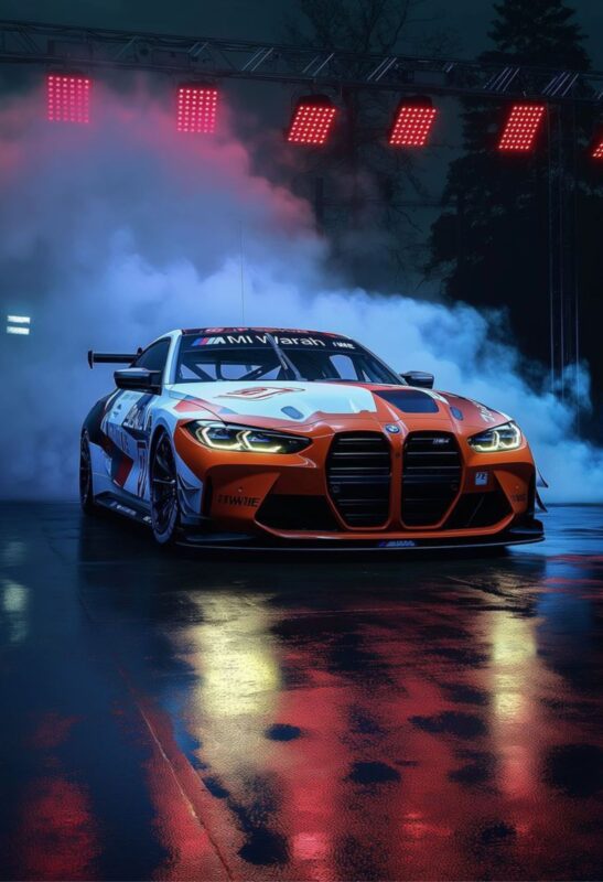 bmw car metal poster
