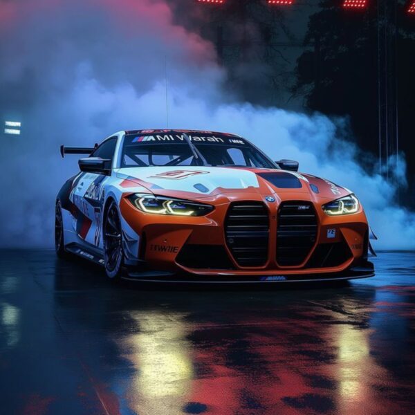 bmw car metal poster