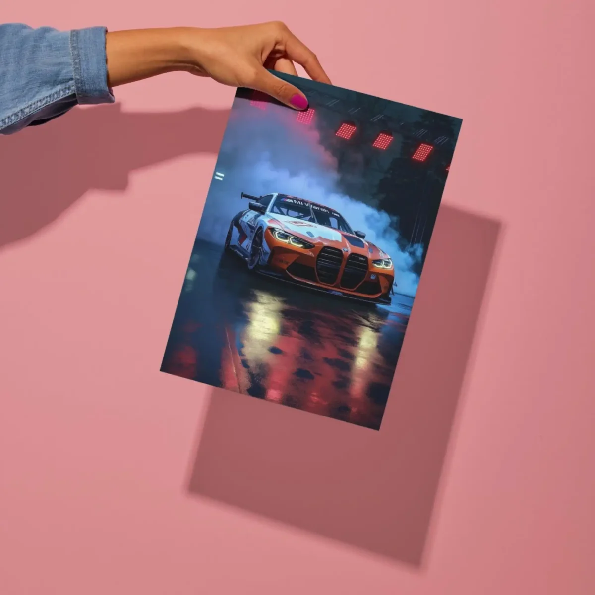 bmw car metal poster preview