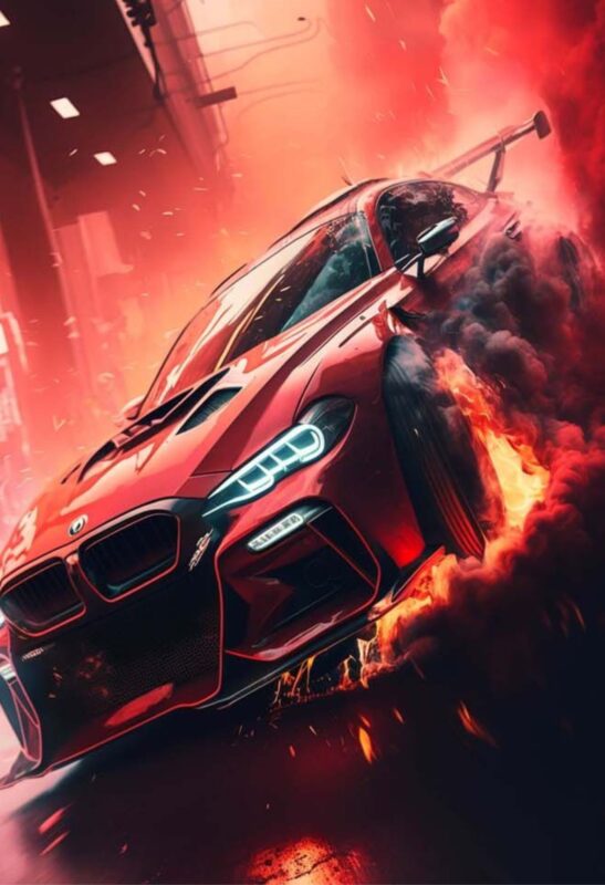 bmw m3 car metal poster