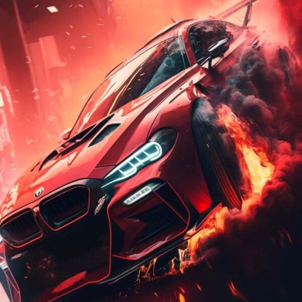 bmw m3 car metal poster