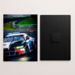 bmw m4 car metal poster front and back preview