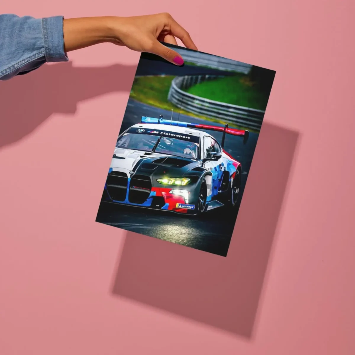 bmw m4 car metal poster preview