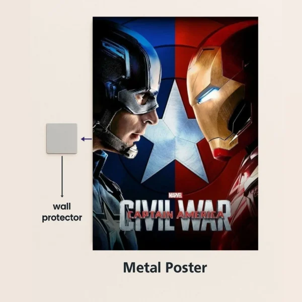 Captain America Civil War Movie Metal Poster - Image 3