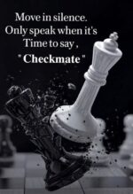 chess quote metal poster