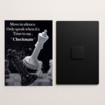 chess quote metal poster front and back preview