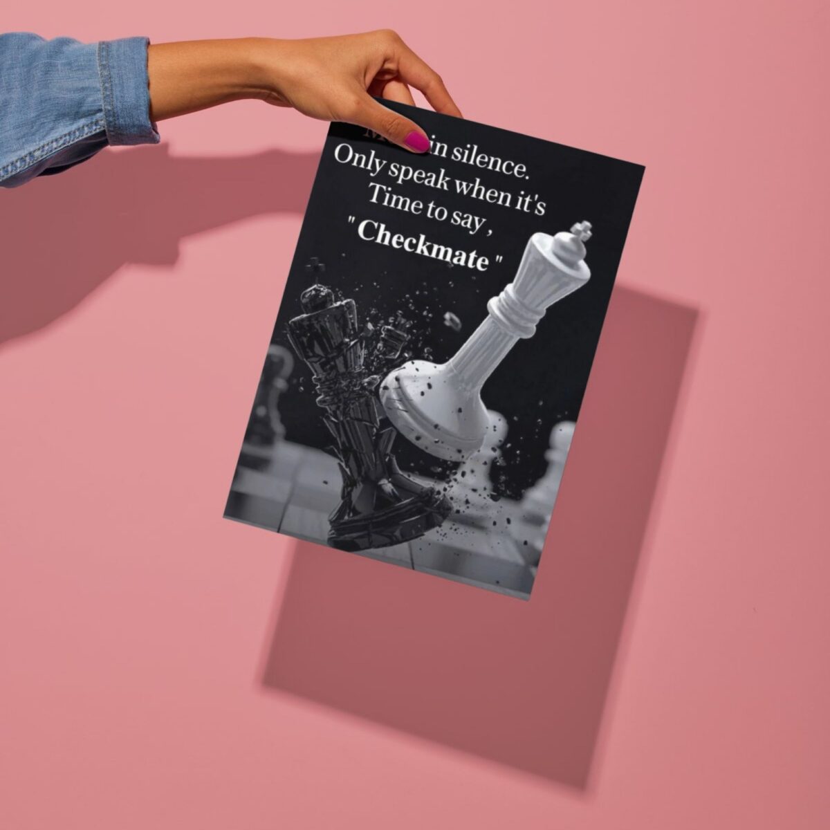 chess quote metal poster preview
